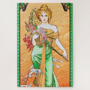 Frühling, Alphonse Mucha Puzzle