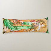 Frühling, Alphonse Mucha Seitenschläferkissen (Rückseite)