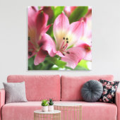 Frühling Alstro Stretched Canvas Print Leinwanddruck (Insitu (Wohnzimmer))
