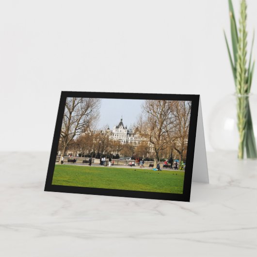 Frühling am Embankment Karte (Vorderseite)