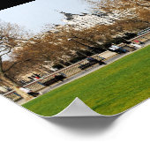 Frühling am Embankment Poster (Ecke)
