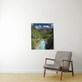 Frühling am Fluss Soča von der Napoleon-Brücke Wandteppich (Beispiel)