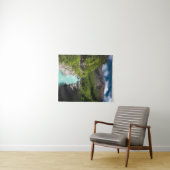 Frühling am Fluss Soča von der Napoleon-Brücke Wandteppich (Beispiel (Horizontal))