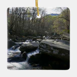 Frühling am Little Pigeon Keramikornament