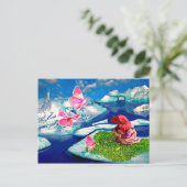 Frühling am Nordpol Postkarte (Stehend Vorderseite)