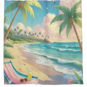 Frühling an der Küste Duschvorhang (Vorderseite)