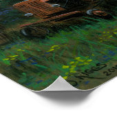 Frühling auf dem Bauernhof Poster (Ecke)