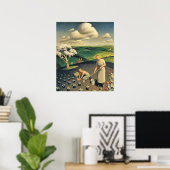 Frühling auf dem Lande Poster (Heimbüro)