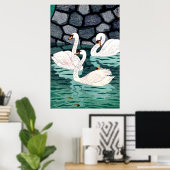 Frühling auf dem Moat Kasamatsu Shiro 1957 Poster (Heimbüro)