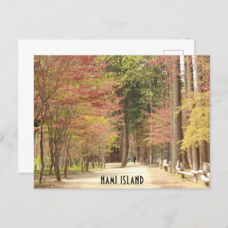 Frühling auf der Postkarte von Nami Island