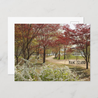Frühling auf der Postkarte von Nami Island