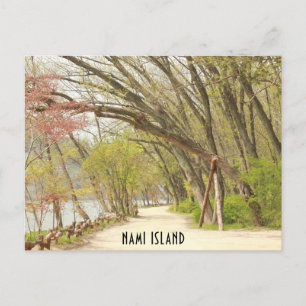 Frühling auf der Postkarte von Nami Island