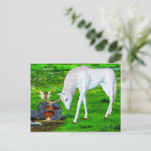 Frühling auf der Wiese Postkarte (Stehend Vorderseite)