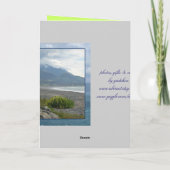 Frühling auf einer Kaikoura Strand-Gruß-Karte Karte (Rückseite)