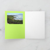 Frühling auf einer Kaikoura Strand-Gruß-Karte Karte (Innenseite)