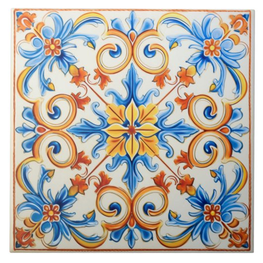 Frühling auf Sardinien Fliese (Vorderseite)