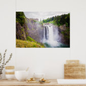 Frühling bei den Wasserfällen Poster (Küche)