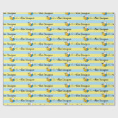 Frühling Biene Einzigartig Autismus Bunt Neurodive Geschenkpapier (Flach)