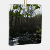 Frühling Blätter am Kleinen Taubenfluss Keramikornament (Rechts)