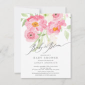 Frühling blüht Baby in blühender Einladung (Vorderseite)