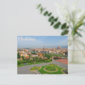 Frühling blüht in Florenz Postkarte (Stehend Vorderseite)