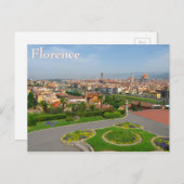 Frühling blüht in Florenz Postkarte (Vorne/Hinten)