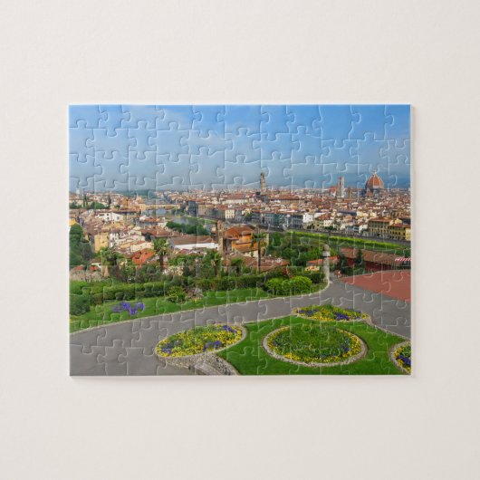 Frühling blüht in Florenz Puzzle (Horizontal)