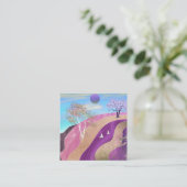 Frühling blüht Landschaft Begleitkarte (Stehend Vorderseite)