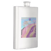 Frühling blüht Landschaft Flachmann (Rechts)