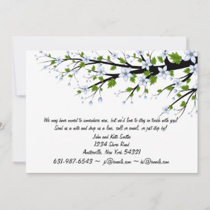 Frühling blüht neue Adressen-Mitteilung Ankündigung