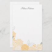 Frühling blüht personalisiertes Briefpapier (Vorne/Hinten)