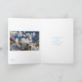 Frühling blüht Schablonen-Gastfreundschafts-Karte Dankeskarte (Innenseite)