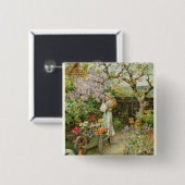 Frühling blüht, von den Birnen Annual, 1902 Button (Vorne & Hinten)