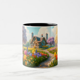 Frühling, Blume, Blume, Sommer, Blumen, Natur Zweifarbige Tasse