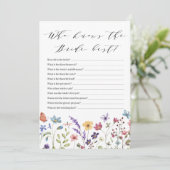 Frühling Blumensommer, der das beste Spiel der Bra Einladung (Stehend Vorderseite)