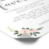 Frühling Blütenrot in Lieu von Gastgeschenke Hochz Poster (Ecke)