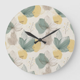 Frühling Botanische Wanduhr