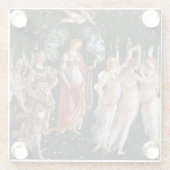 Frühling Botticelli Glasuntersetzer (Rückseite)