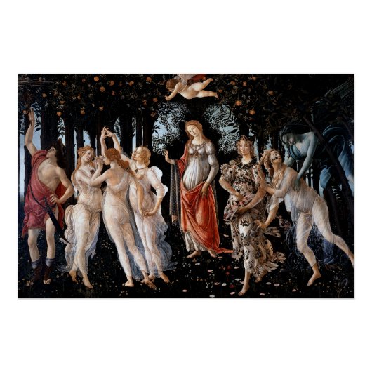 Frühling Botticelli Poster (Vorderseite)