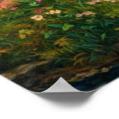 Frühling breitet einen grünen Schoß voller Blumen Poster (Ecke)
