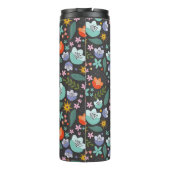 Frühling Bunte Blumen Thermobecher Thermosbecher (Rückseite)
