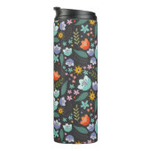 Frühling Bunte Blumen Thermobecher Thermosbecher (Nach rechts gedreht)