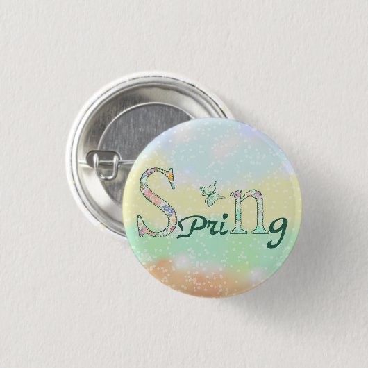 Frühling Button (Vorne & Hinten)