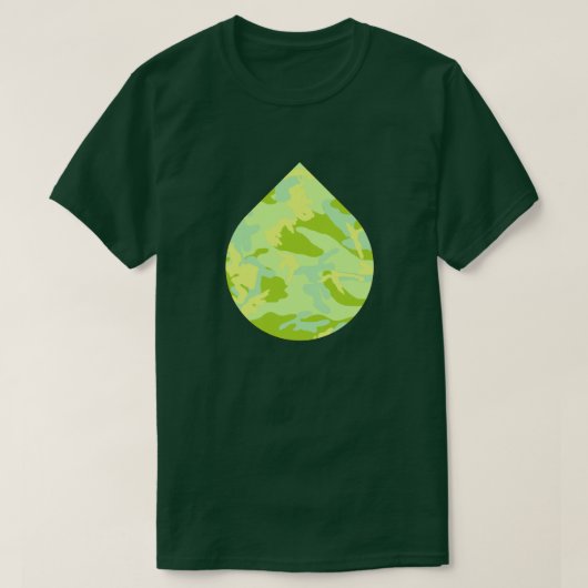 Frühling Camo Muster Träne T-Shirt (Design vorne)