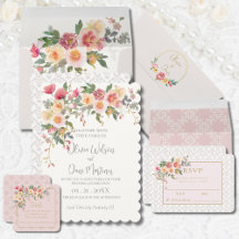 Frühling Champagne Hauchige Florale Hochzeitseinla