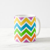 Frühling Chevron Kaffeetasse (VorderseiteRechts)