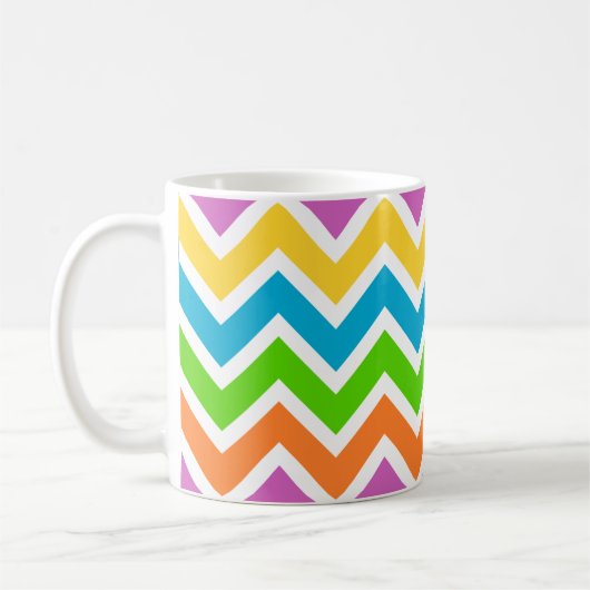 Frühling Chevron Kaffeetasse (Links)