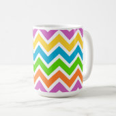Frühling Chevron Kaffeetasse (VorderseiteRechts)