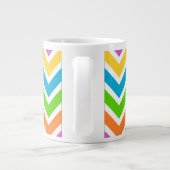 Frühling Chevron Kaffeetasse Jumbo-Tasse (Rückseite)