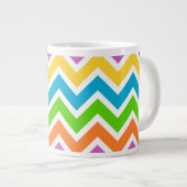 Frühling Chevron Kaffeetasse Jumbo-Tasse (Vorderseite Rechts)